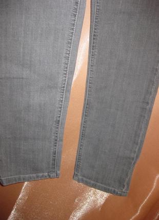 Прямые плотные джинсы брюки кюлоты серые river island км1441 маленький размер4 фото