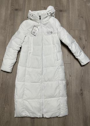 Новий білий пуховик куртка зимова пальто зима9 фото