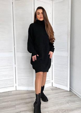 Вязаное платье 4 цвета 7