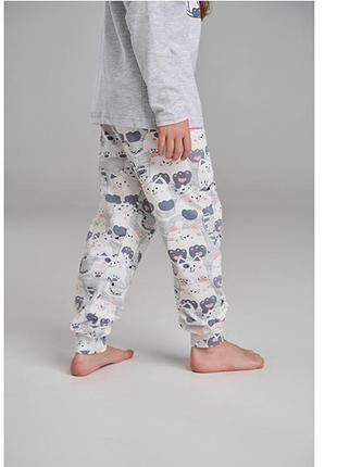 Пижама для девочки с штанами два коти 120402 фото
