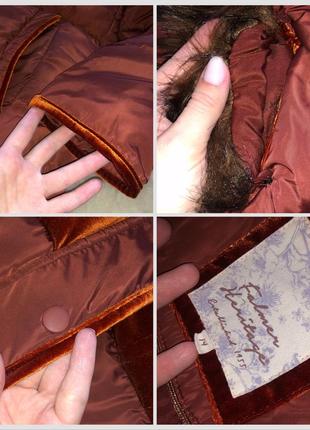 Дутик falmer heritage пуффер куртка синтепоновая велюр с капюшоном7 фото