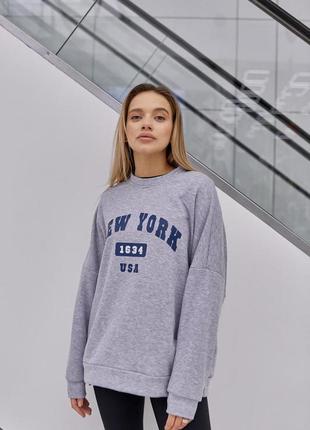 Світшот нью-йорк, меланж