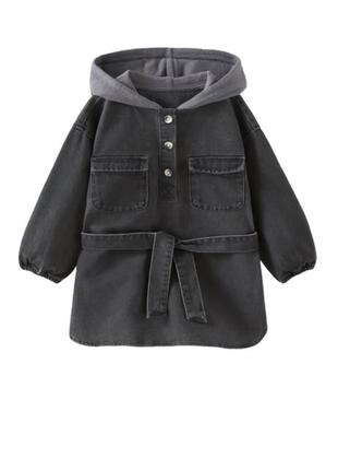 Джинсова сукня плащ