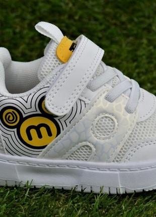 Весенние детские кроссовки jong golf сетка белый р26-31