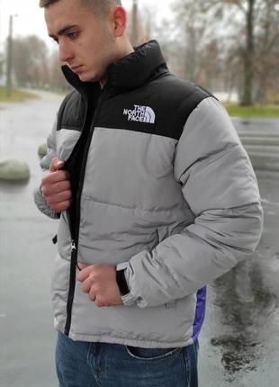 Пуховик the north face x invincible💥