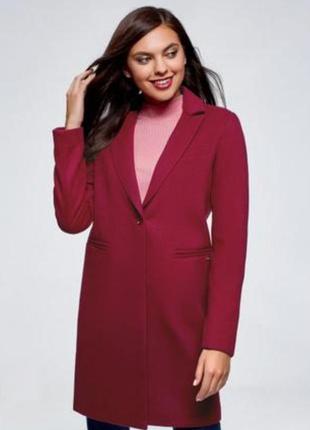 Демисезонное пальто на подкладке прямой крой s/m