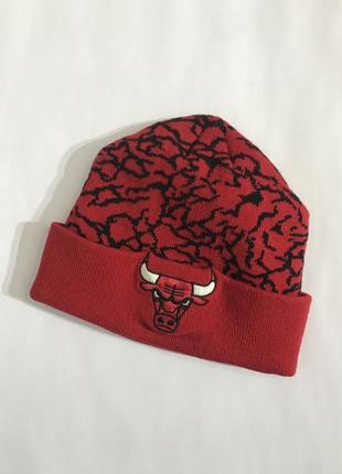Шапка chicago bulls, оригінал, new era, mitchell & nell, монограмм, мяка, червона