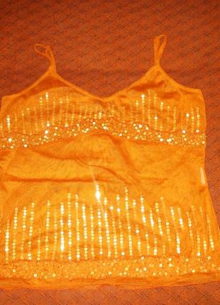 Майка з блискітками h&m