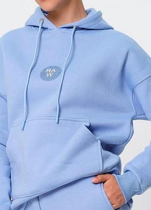 Стильный небесного цвета, тёплый костюм в люкс качестве,по скидке.