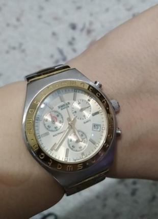 Swatch irony four 4 jewels swiss made v8 швейцарський годинник хронограф7 фото