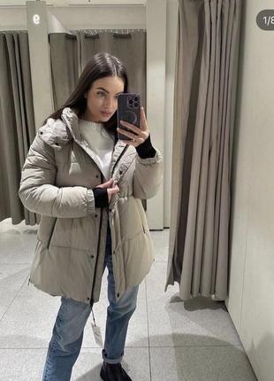 Куртка пуховик zara