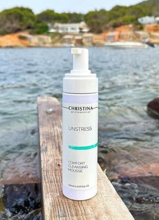 Очищуючий мус christina unstress comfort cleansing mousse