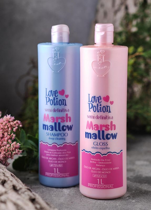 Набор для кератина  love potion marsh mellow1 фото