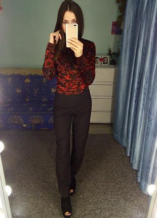 Черные брюки штаны boohoo