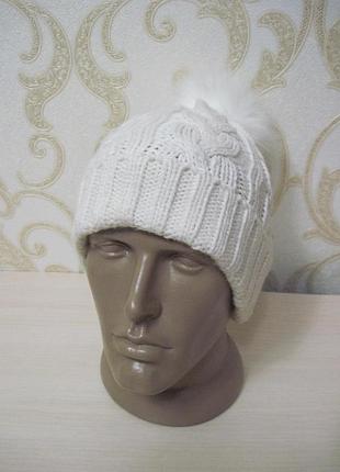 Шапка new look с помпоном 4