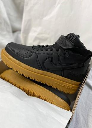 Кросівки nike air force 1 gore-tex black\brown3 фото