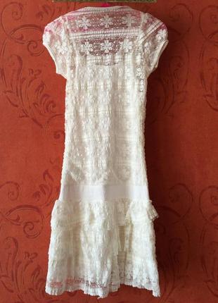 Белое кружевное платье morgan3 фото