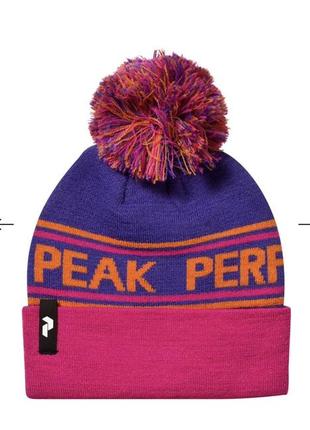 Двойная спортивная лыжная шапка peak performance оригинал