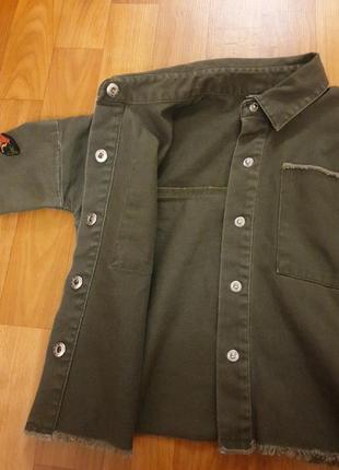 Рубашка, пиджак милитари, куртка джинсовая h&m, zara, primark, george, next, george6 фото