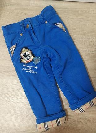 Джинсы теплые зима