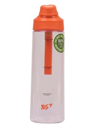 Пляшечка для води "yes" 707622 850мл помаранчева, шт1 фото