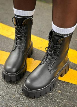 Зимові чоботи шкіра