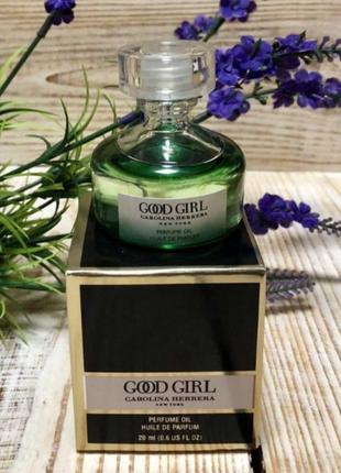 Парфюмерное масло carolina herrera good girl huile de parfum 20 ml.