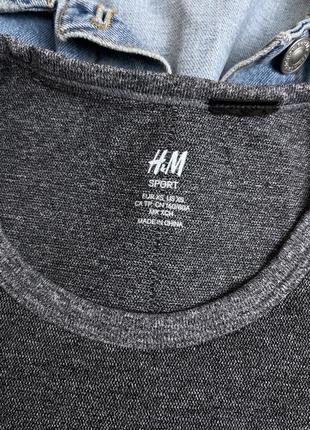 Спортивная футболка серая h&m6 фото
