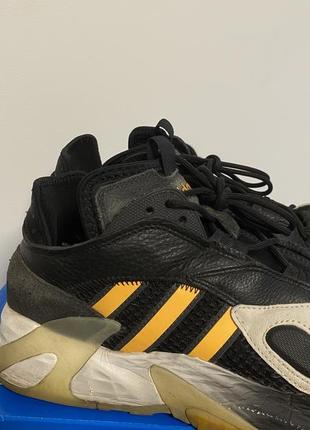 Мужские кроссовки adidas originals streetball кожаные черные9 фото