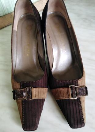 Брендові італійські туфлі з натуральної замші accademia, розмір - 378 фото