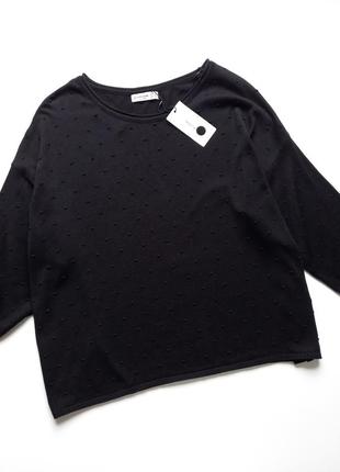 Кофта базова, чорна оверсайз.