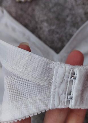 90b комфортный белый мягкий бюстгальтер с вышивкой emotions lingerie6 фото