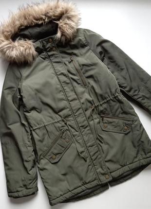 Куртка тепла зима, колір хакі.