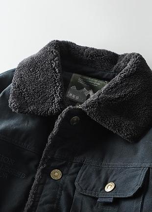 Куртка мужская коттоновая утепленная на меху (+большие размеры)