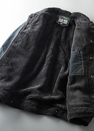 Куртка мужская коттоновая утепленная на меху (+большие размеры)