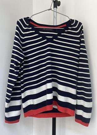 Свитер в полоску m&s сине-белая