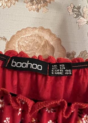 Платье с открытыми плечами boohoo плюс сайз на 50-52 укр10 фото