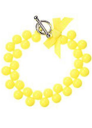 1, желтый браслет с бантиком crazy8 оригинал (сша)1 фото