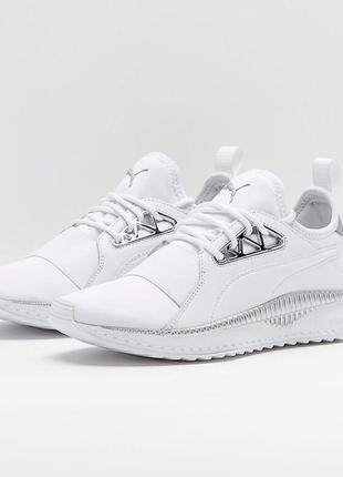 Білі легкі стильні жіночі кросівки puma tsugi apex jewel white оригінал сша (розмір us 9 - 26см)