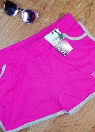 1, яркие трикотажные хлопковые спортивные шорты размер xl 13т-15 лет ocean pacific