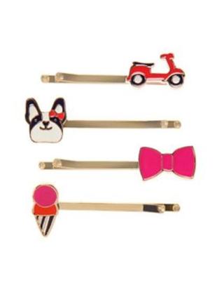 1, набор из 4 заколочек для волос коллекция ciao puppy gymboree (сша)