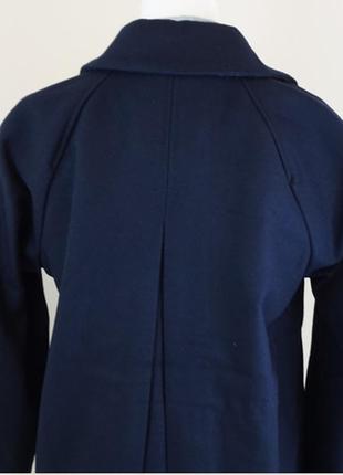 Abercrombie & fitch розмір l  вовняне 61%  темно-синє коротке пальто куртка5 фото