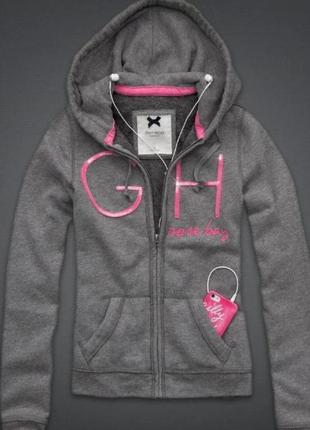 Gilly hicks  джилли  хикс  размер l  очень теплая женская флиска, худи. флисовая  кофта оригинал