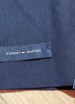1, шикарный классический темно синий мужской костюм натуральная шерсть tommy hilfiger...