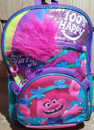 1, детский стильный школьный рюкзак с  ланчбоксом!  dreamworks trolls (сша) оригинал3 фото