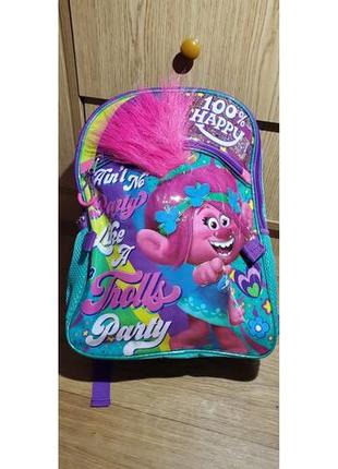Стильний дитячий шкільний рюкзак з ланчбоксом! dreamworks trolls (сша) оригінал6 фото