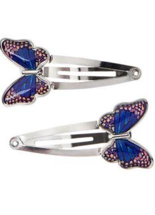 Набор из 2 заколочек с бабочками для волос для девочки gymboree (сша)