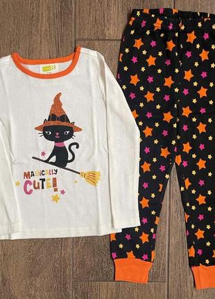 1, бавовняна піжама з глітером веселий гелловін crazy 8 крейзі 8 розмір 3т зріст 92-102 см