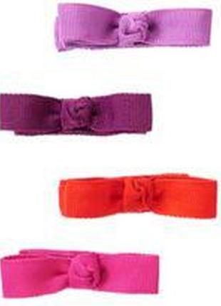 Набір з 4 заколок затискачів для волосся для дівчинки crazy 8 бузкових