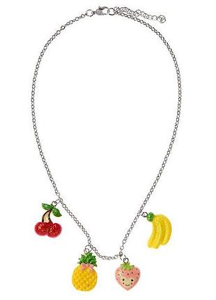 Оригінальні бусики з перламутровими кулончиками фрукти джимбори gymboree (сша)